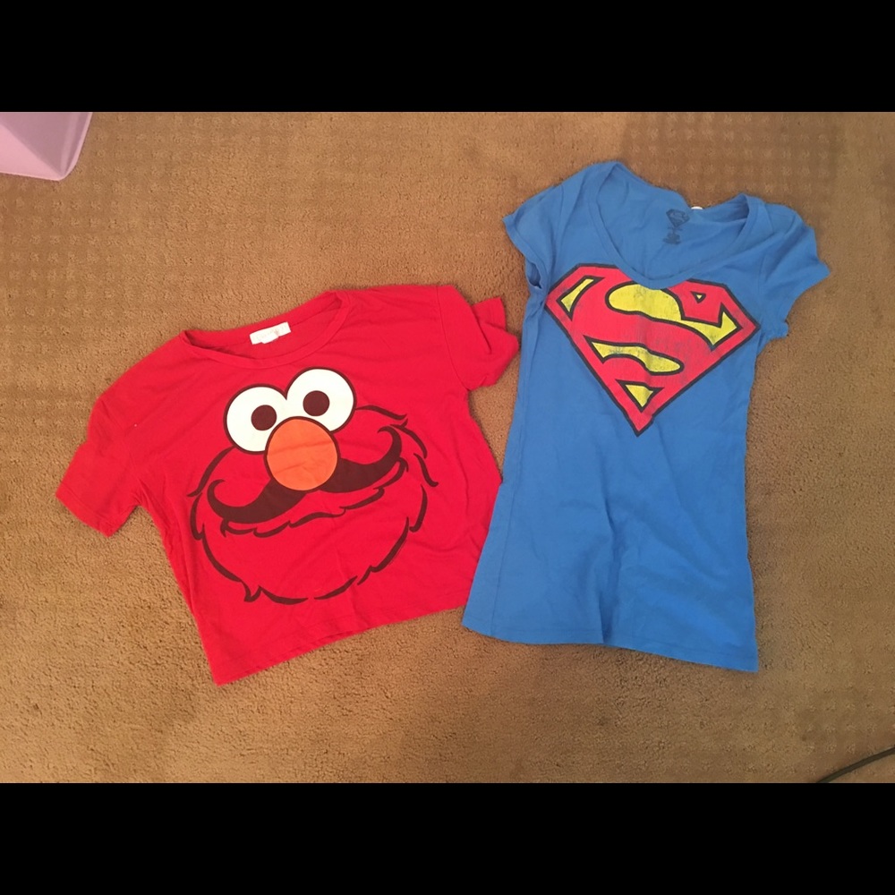 Elmo and Superman Tees
